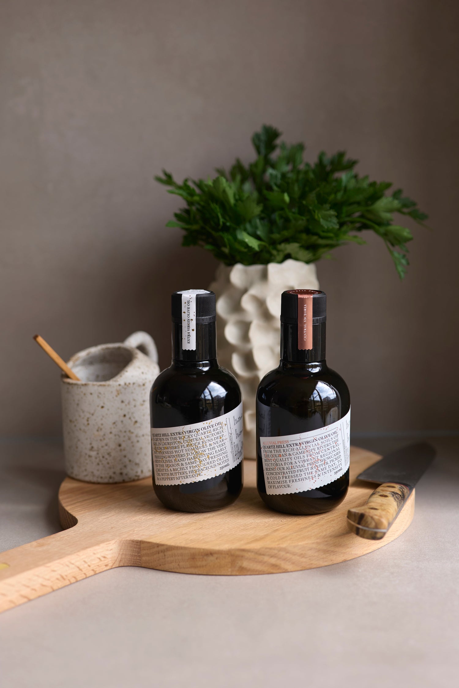 Australian premium early harvest & cold pressed extra virgin olive oil for cooking. Health benefits from very high polyphenols.